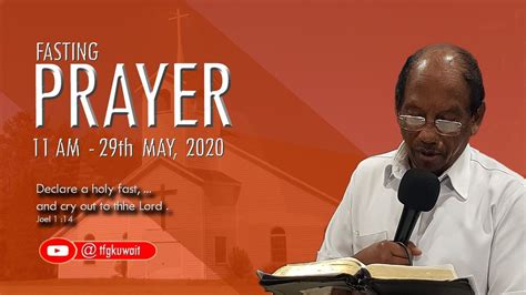 Fasting Prayer 29th May 2020 Live Youtube