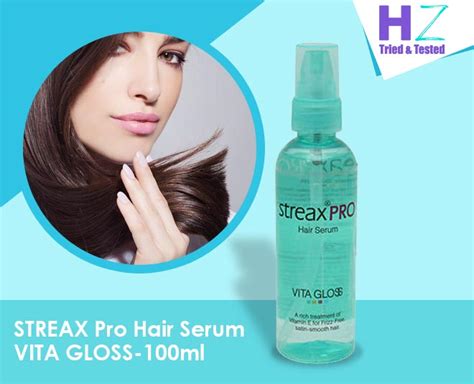 You can forget the fear of dry rough hair and hair fall associated with ordinary. HZ Tried & Tested: Streax Pro Hair Serum Vita Gloss ...