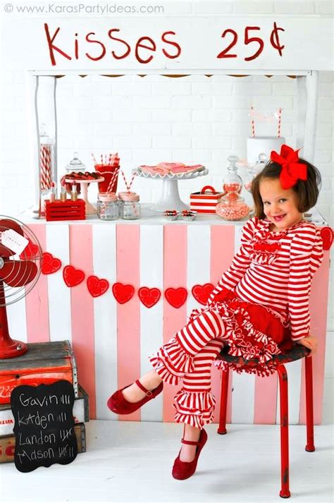 Karas Party Ideas Valentines Kissing Booth Party Via