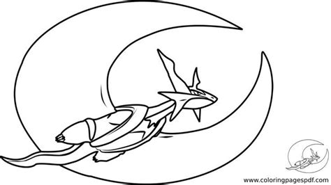 Pokémon Coloring Page Of Salamence Flying Pokemon Coloring Pages