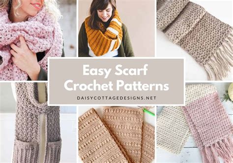 Easy Crochet Scarf Patterns Youll Love Daisy Cottage Designs
