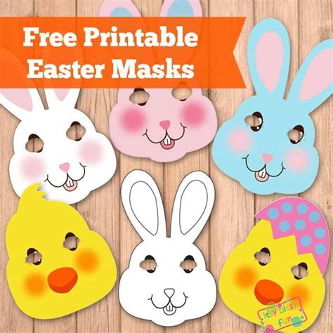 easter masks bunny rabbit  chick template itsy