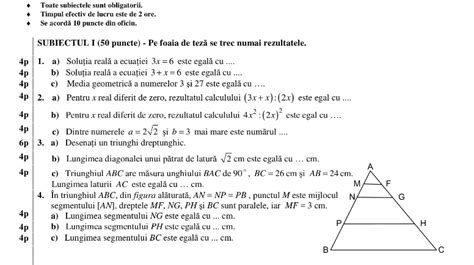 7 Modele De Teza Edu La Matematica Sem 2 Clasa A 7 A Rezolvari