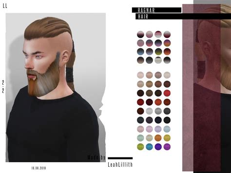 Ragnar Hair Download Sims 4 Medieval Hairstyles Mens Hairstyles