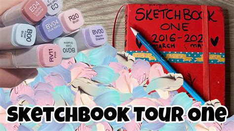 Sketchbook Tour One My First Completed Sketchbook Youtube