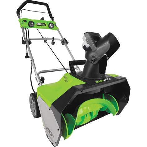 Greenworks 20in Single Stage Electric Snow Blower — 13 Amps Model