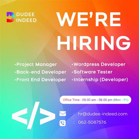 Dudee Indeed - WE ARE HIRING URGENT!!...