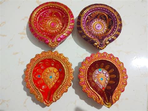 Pin By Sweety Katawate On Beautiful Rangoli Diwali Diya Decoration