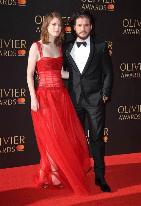 They married in june 2018 in scotland. Rose Leslie and Kit Harington attend Olivier Awards ...