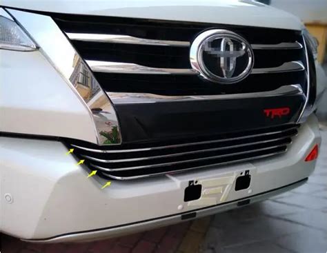 Fortuner Abs Chrome Car Front Racing Grills Bumper Mesh Grille Around