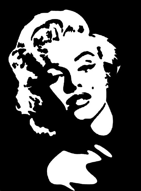 Pin By 🎀 Jenny 🎀 On Stencils And Clip Art Marilyn Monroe Stencil Card