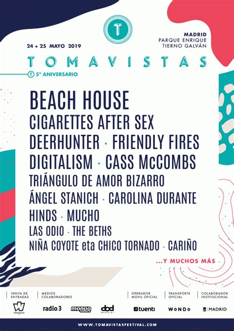 ¡festival tomavistas sorprende con sus 7 nuevas confirmaciones