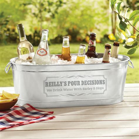 Personalized Create Your Own Beverage Tub Or Tub With Stand Brickseek