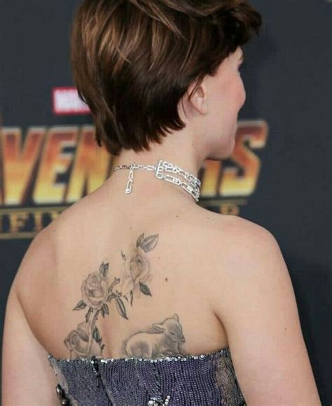 Black Widow Scarlett Johansson Tattoo Scarlett Johansson Shows Off
