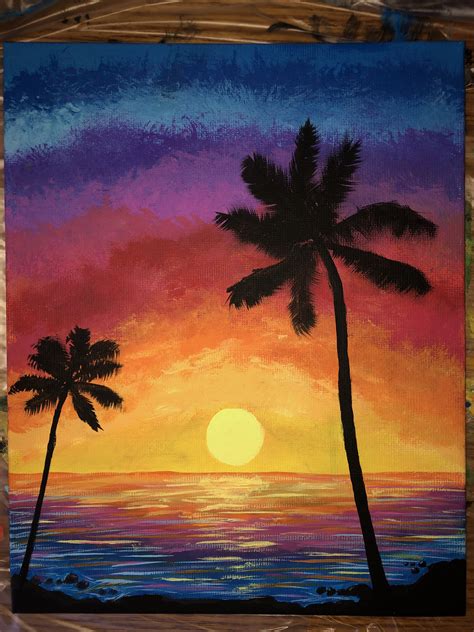 beach sunset painting beach sunset painting painting