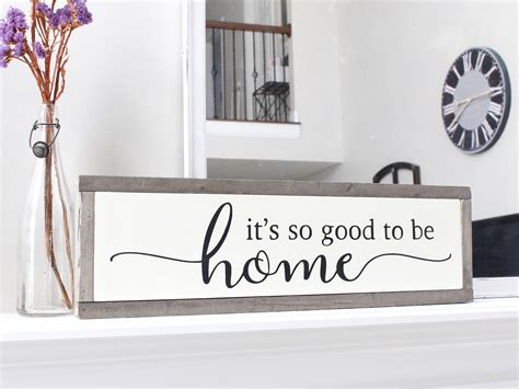 Download It's So Good to be Home Framed Wood Sign Christmas Gift | Etsy