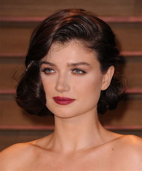 Memphis eve sunny day hewson (born 7 july 1991) is an irish actress, who now lives in williamsburg, brooklyn, united states. Eve Hewson Medium Curly Formal Updo Hairstyle - Dark Mocha ...