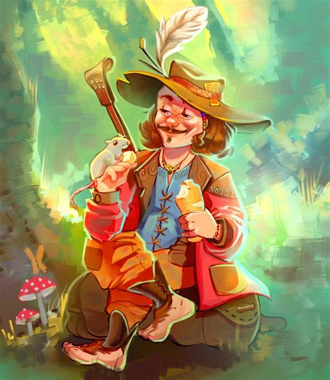 DnD character | Bard Halfling, Aldrey Godoy on ArtStation at https