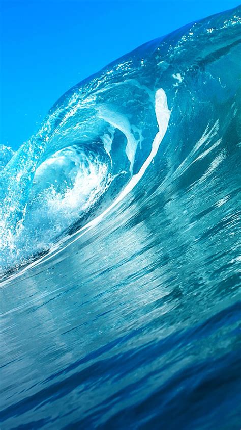 750x1334 Ocean Waves Blue Sea Waves Wallpaper Ocean Waves