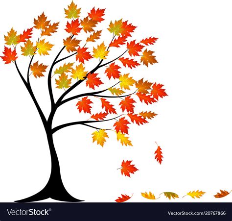 Check spelling or type a new query. Autumn tree cartoon Royalty Free Vector Image - VectorStock
