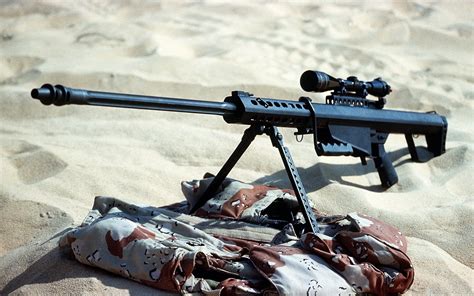 Man Made Barrett M82 Sniper Rifle Hd Wallpaper