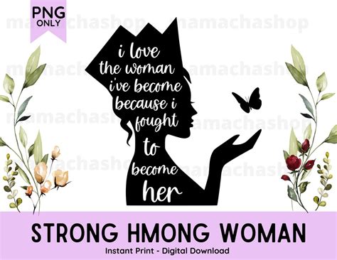 hmong-digital-strong-hmong-woman-hmong-woman-silhouette-etsy