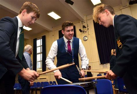 Spalding Marching Ambassadors Lead An Assembly And Workshop At Spalding Grammar School