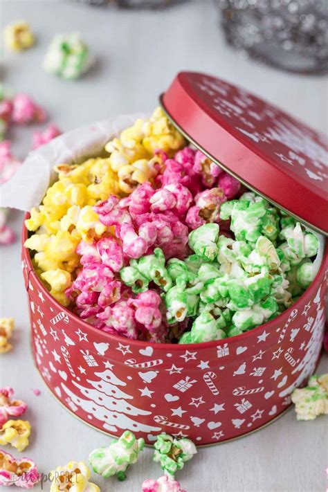 Candy Popcorn Is An Easy Holiday Treat That Is Perfect For T Giving