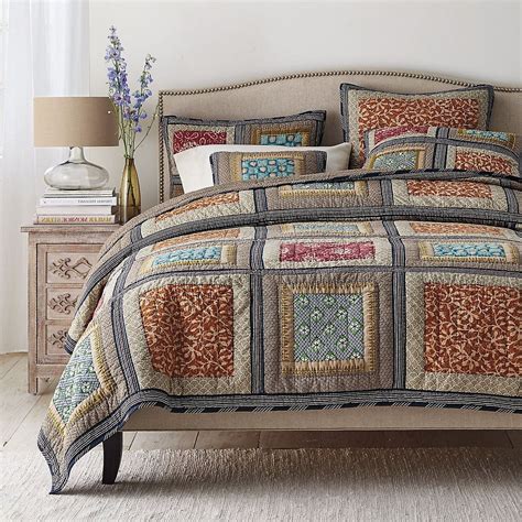 Dada Bedding Collection Reversible Bohemian Real Patchwork