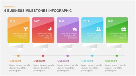 6 Business Milestones Powerpoint Timeline Slidebazaar