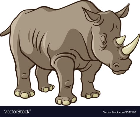 Rhino Royalty Free Vector Image Vectorstock