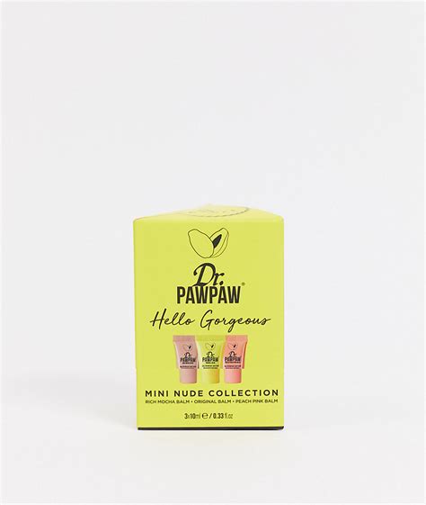 Dr Paw Paw Dr Pawpaw Mini Nude Collection 3 X 10ml Lip Gloss Clear Modesens