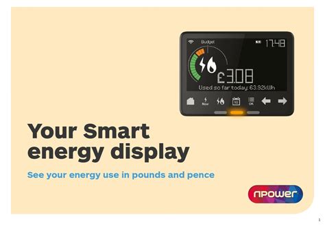 Npower Smart Energy Display Monitor Manual Manualslib