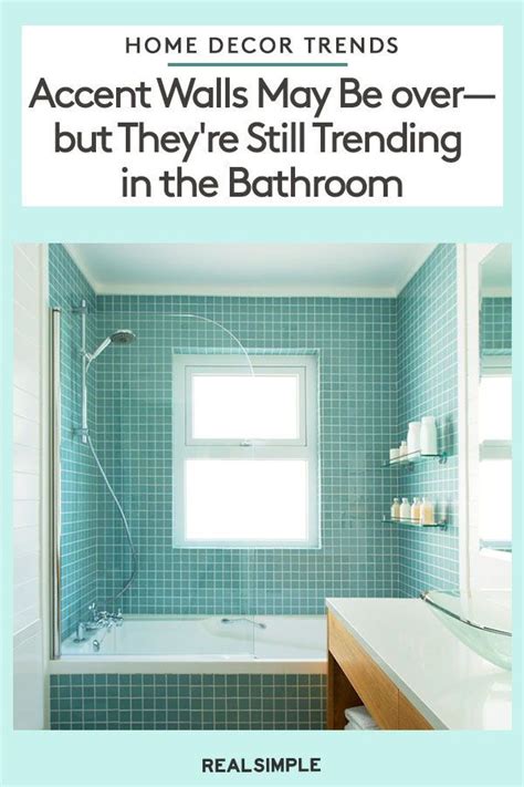 Attention Remodelers Bathroom Accent Walls Are Trendy Again