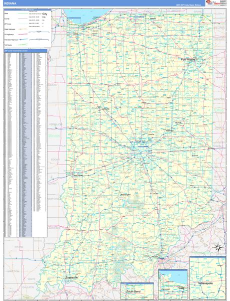 Indiana Zip Code Map Printable United States Map