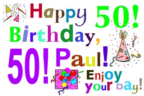Happy 50th Birthday Clip Art Clipart Best