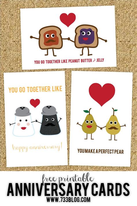 Celebrate love with free online wedding anniversary cards, and even funny not only will you save time and money with our free happy anniversary cards, but you won't waste any resources like you would with a printable. Free Printable Anniversary Cards - Inspiration Made Simple ...