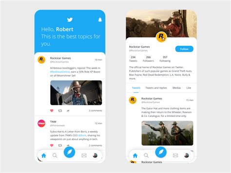 Twitter App Redesign Dark By Mickael Guillaume On Dribbble