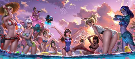 Overwatch Pool Party By Liang Xing On DeviantArt