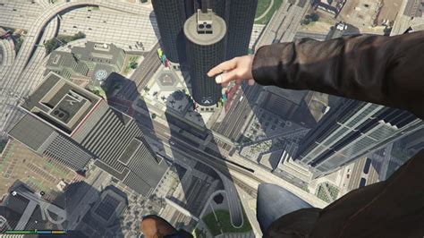 Gta 5 Jumping From The Tallest Building Youtube