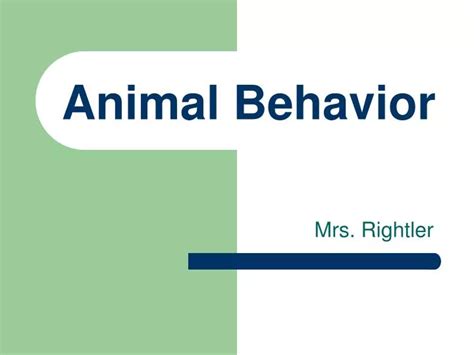 Ppt Animal Behavior Powerpoint Presentation Free Download Id3106210