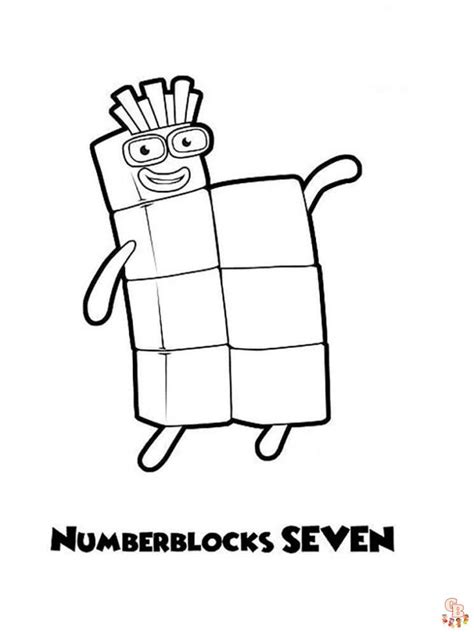 Numberblocks Coloring Pages Easy Fun For Kids Gbcoloring