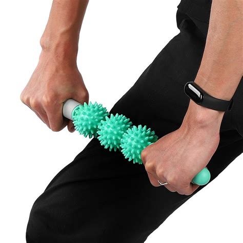 Kritne Fascia Stick Spiky Ball Stick Durable Sport Fitness Muscle Roller Massage Relax Yoga