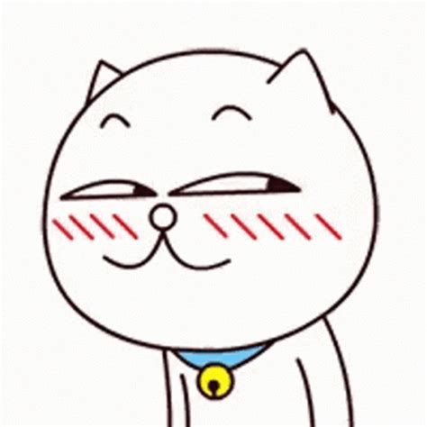 Cute Animated Cat Teasing Eye Sticker 