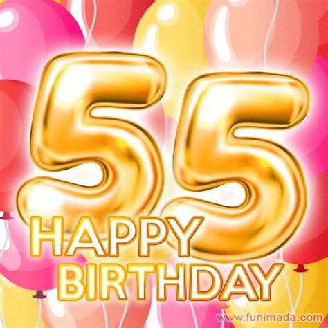 Happy 55th Birthday Animated S