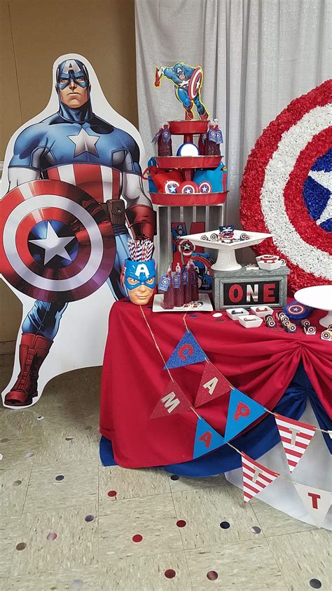 Captain America Birthday Party Ideas Photo 5 Of 14 Catch My Party