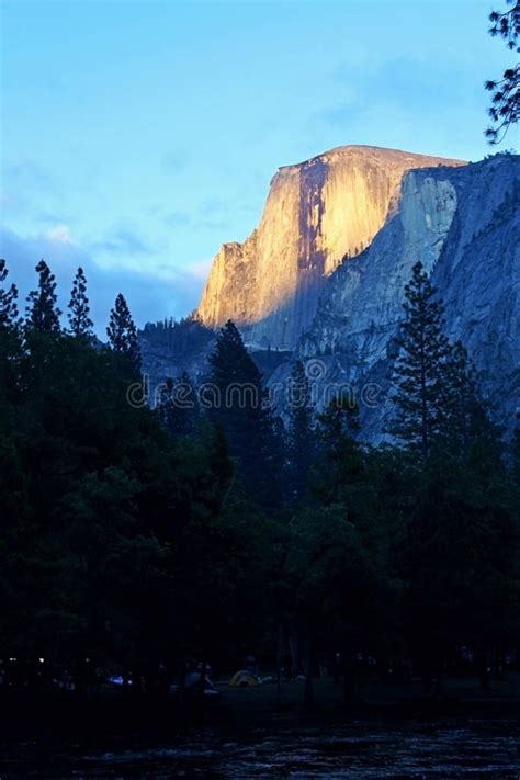 Half Dome Sunset Yosemite National Park Stock Image Image Of Fall