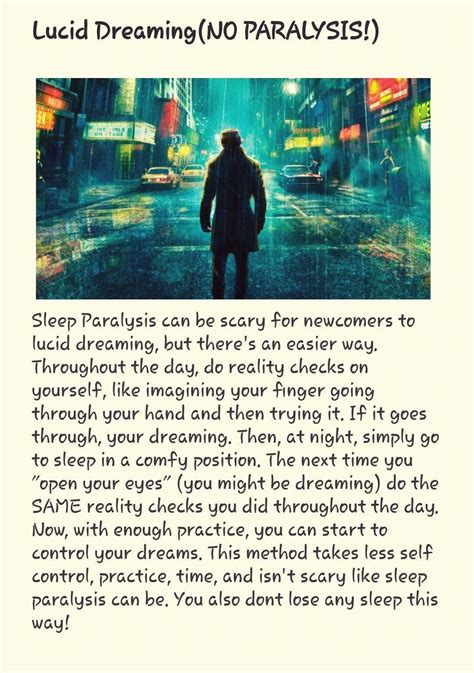 How To Lucid Dream Without Sleep Paralysis Psychologicalhacksweird