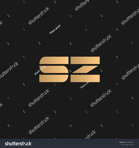 Sz Zs Logo Vector Initial Letter Stock Vector Royalty Free 1346286917