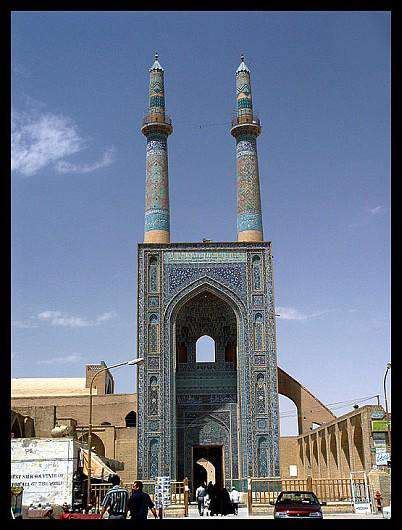 معماری مسجد جامع یزد مهرگان فانوس کویر